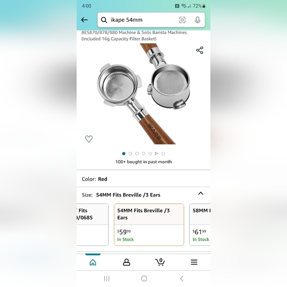 IKAPE 54mm bottomless portafilter. - Picture 2 of 7